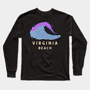 Virginia Beach - Wave Long Sleeve T-Shirt